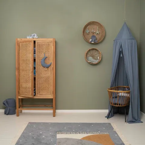 Κουνουπιέρα κρεβατιού Pure Blue. Υ-240εκ 5