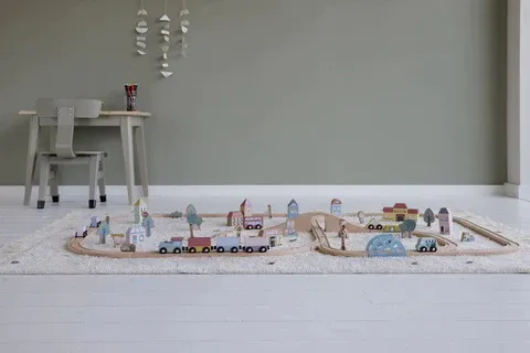 Σετ παχνιδιού τρενάκι με ράγες και οχήματα 3