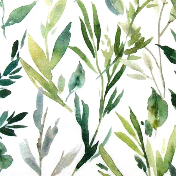 Fluffy σεντόνι λάστιχο πράσινα φύλλα